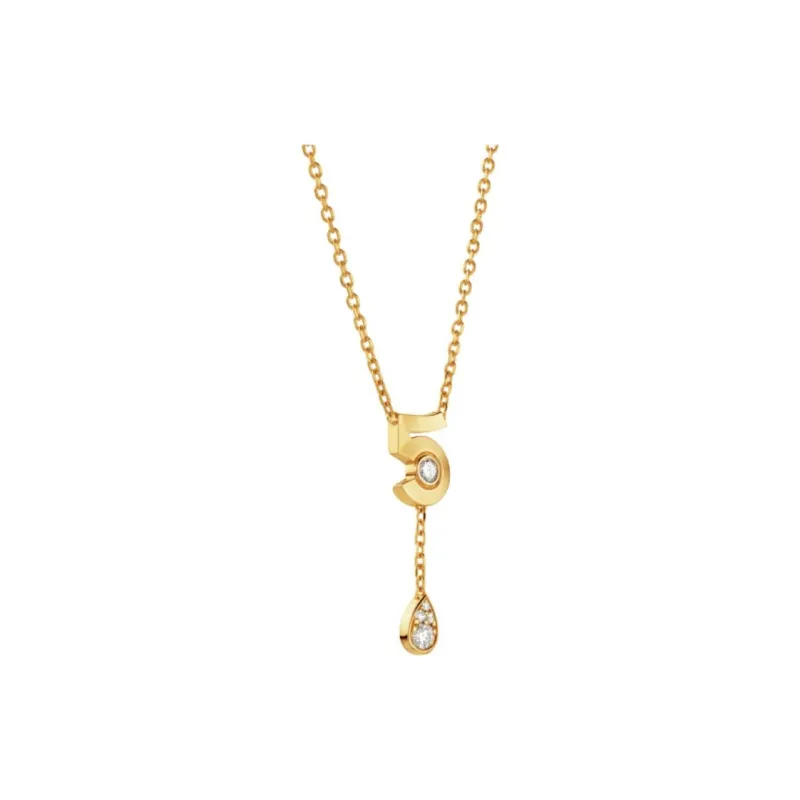 CHANEL 18K Gold Necklaces Unisex Gold-2