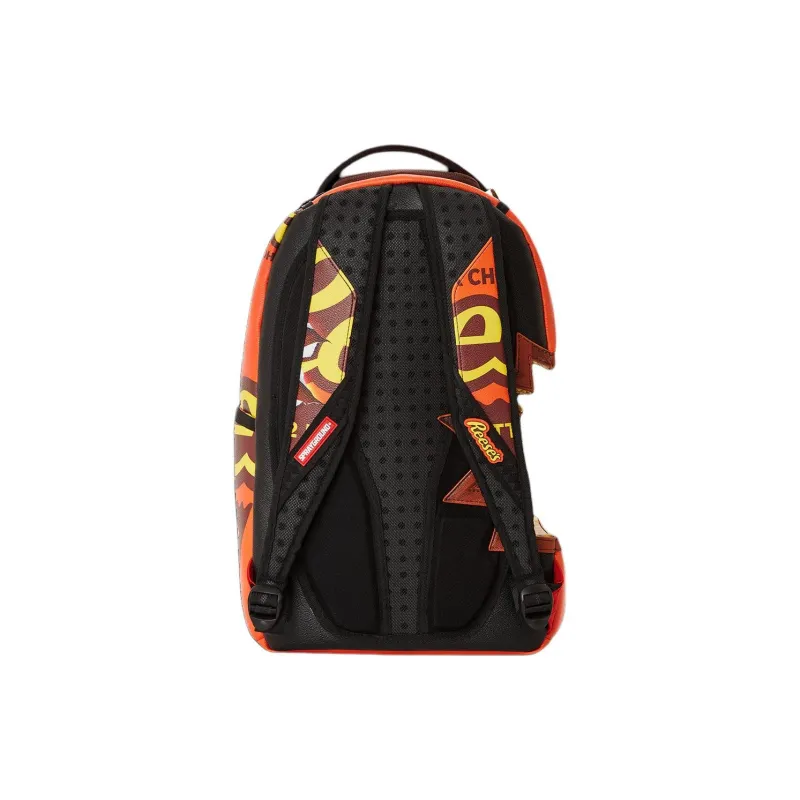 SPRAYGROUND Faux Leather Backpack Unisex Orange-4