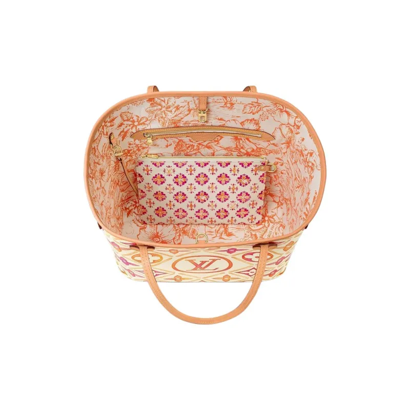 LOUIS VUITTON Neverfull Mm Coral-2