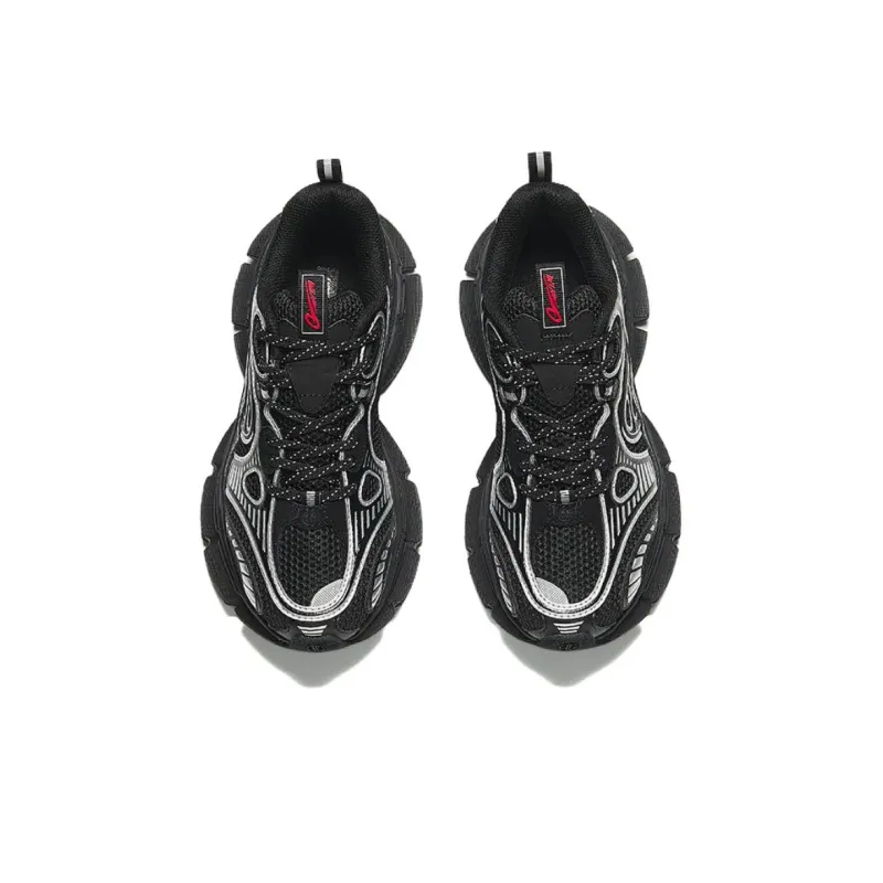 Anta Champion Series AG G01 Slip Resistant Low Top Casual Shoes Women's Black Silver-2