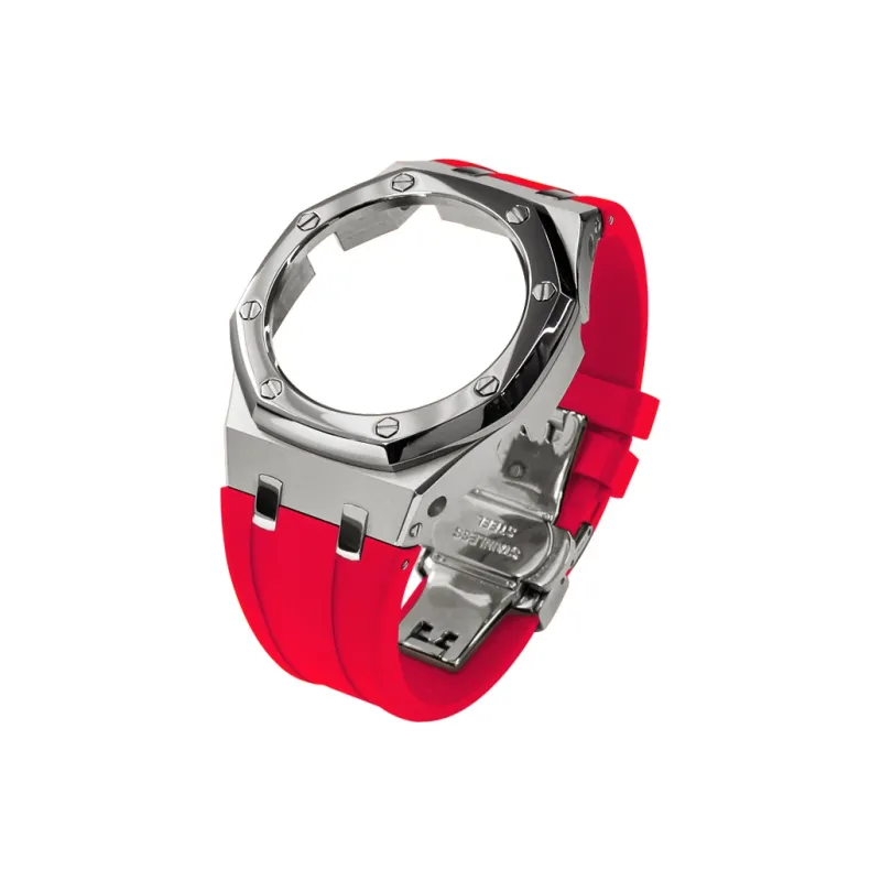 Keppot Compatible With Farmhouse Oak GA 2100 GA 2110 GA B2100 Modified Metal Strap Watch Case Unisex-8