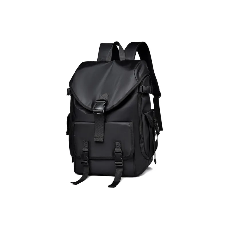 Venerable Brahma Durable Fabric Backpack Regular Unisex Black/Gray/Blue-1