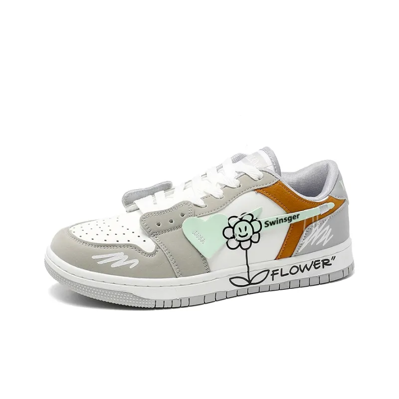 Swinsger Fashion Casual Lightweight And Breathable Low-Top Skateboard Shoes Men's-7
