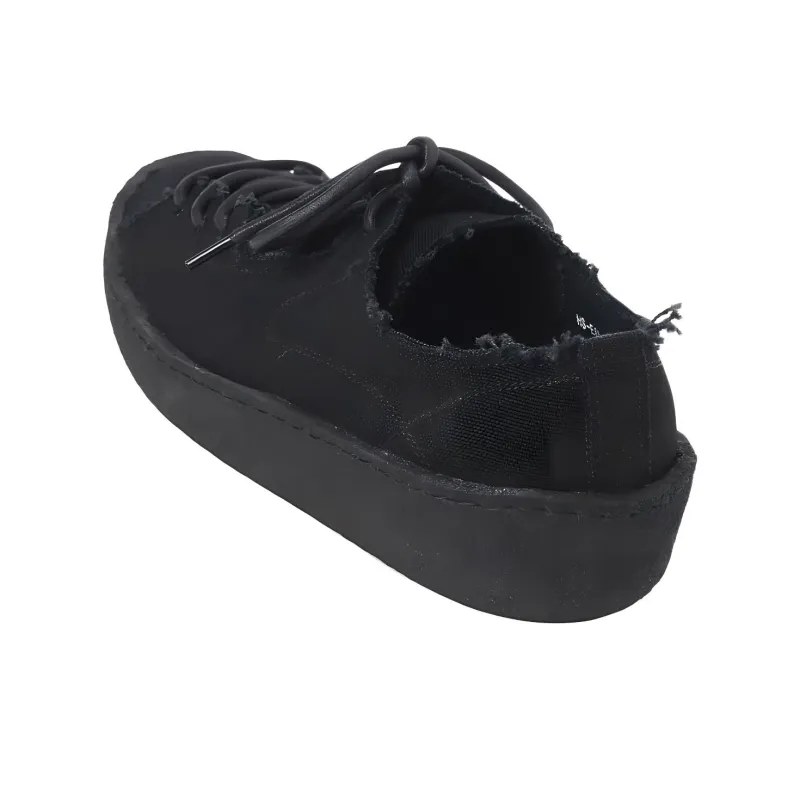 Yohji Yamamoto LOOKBOOK 4 Low-Top Canvas Shoes Men's Black-3
