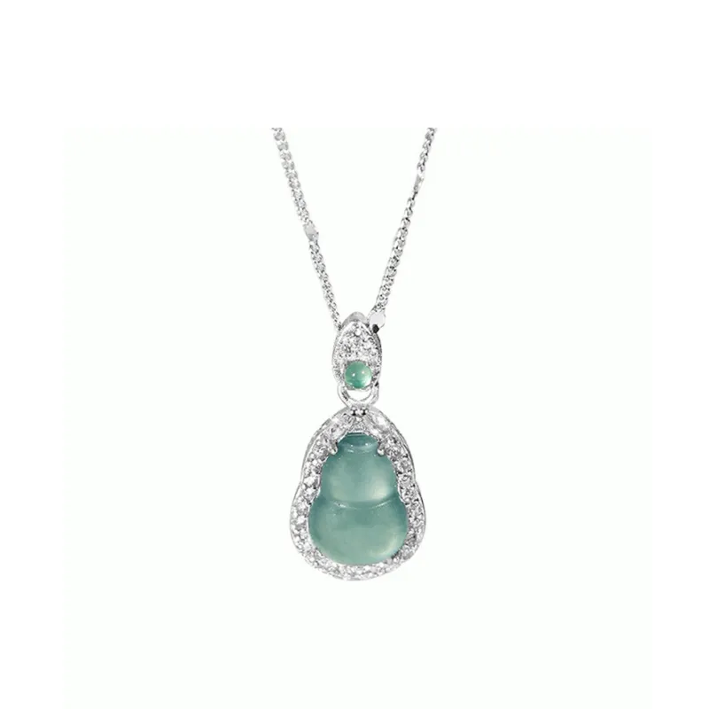 LIU GUI FU JEWELRY Glutinous Jade Jadeite Necklaces Women's-0