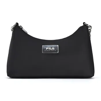 FILA Heritage Fabric Shoulder Bag Crossbody Bag Extra Small Women's Jet Black