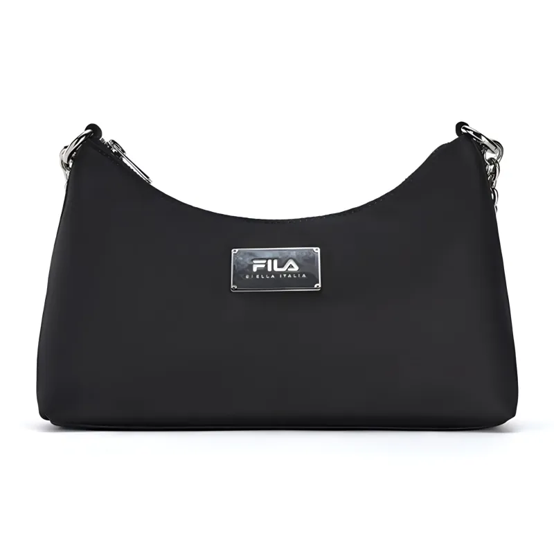 FILA Heritage Fabric Shoulder Bag Crossbody Bag Extra Small Women's Jet Black-0