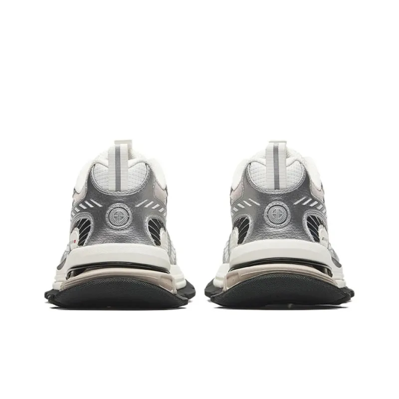 Anta Champion Series AG-G01 Slip-Resistant Low-Top Casual Shoes Men's White Silver-3
