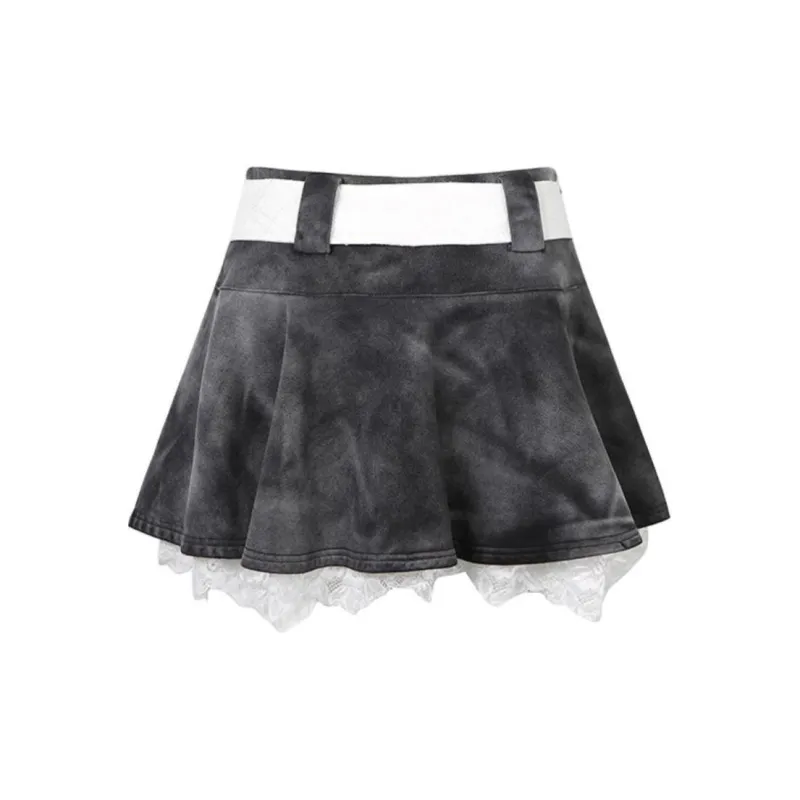 JAC FLEURANT Casual Short Skirts Women's Black-1