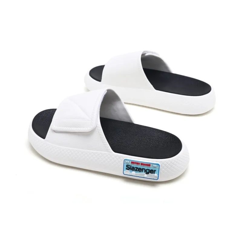 Slazenger Slip Resistant Slide Slippers Unisex White-3