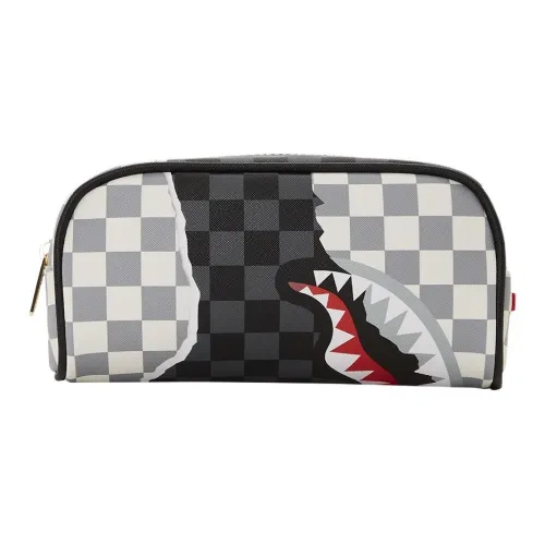 SPRAYGROUND Makeup Bags Black/White Plaid