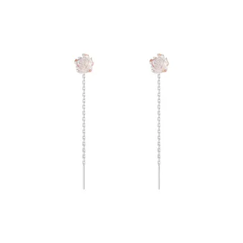 BLEC S925 Silver Drop Earrings Women's
