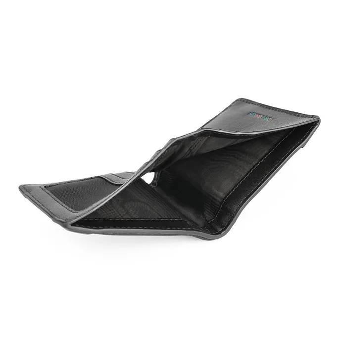 HORSEMEN Elastic Nylon Fabric Short Wallets Regular Men's Black-4
