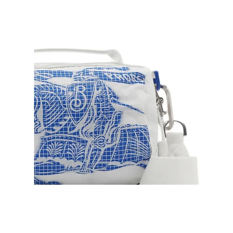 Burberry Extra Small Lightweight Ekd Duffle Bag White/Blue-5