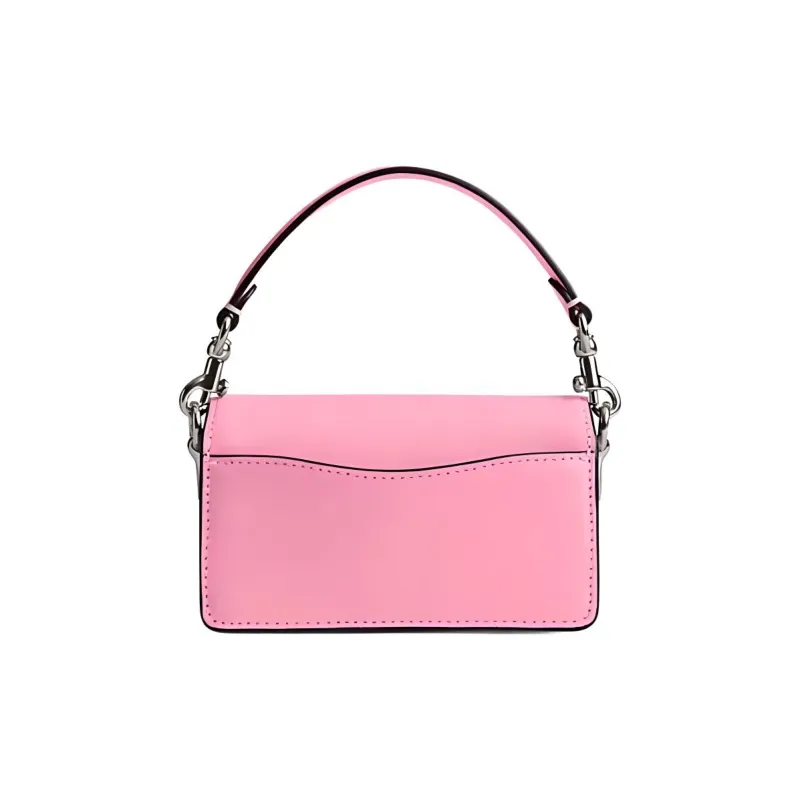 COACH Tabby Cow Leather Patchwork With Artificial Leather Portable Crossbody Bag Shoulder Bag Women's Bright Pink-2