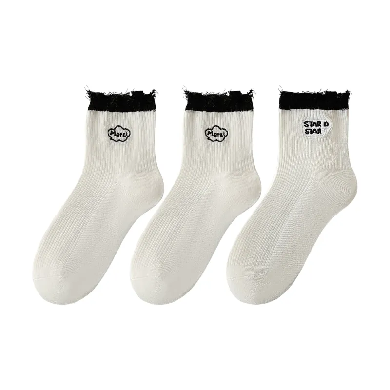 XXLLG Mid Calf Socks Women's 3 Pack-0