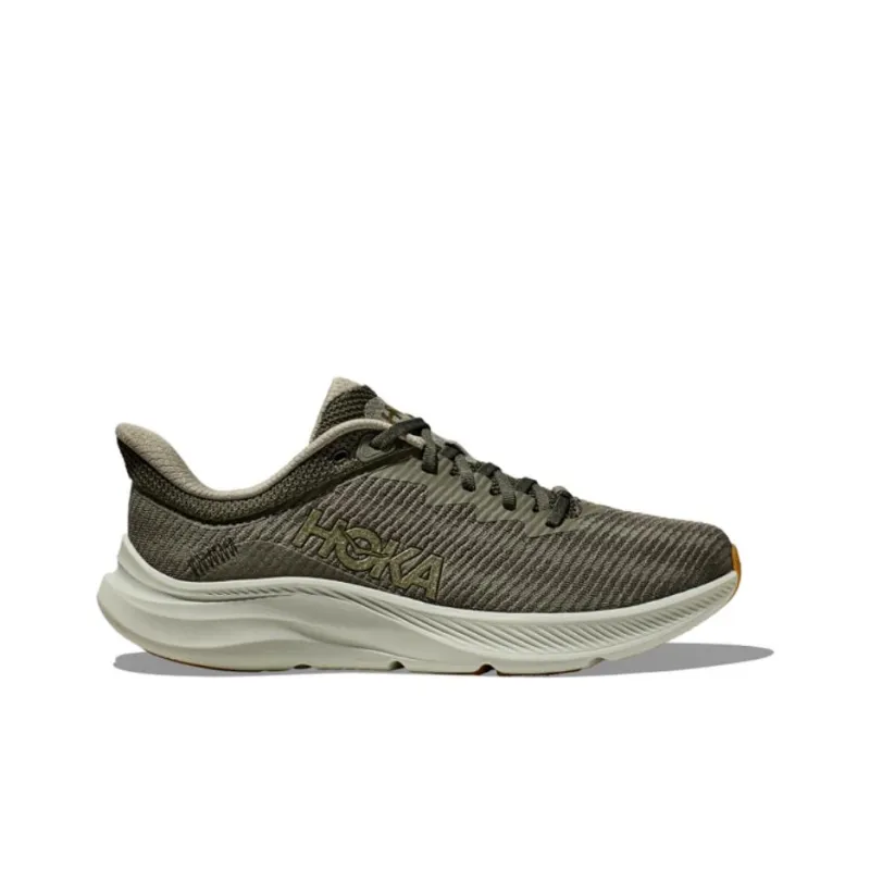 HOKA ONE ONE Solimar Cushioned Slip-Resistant Low-Top Casual Running Shoes Men's Army Green-1