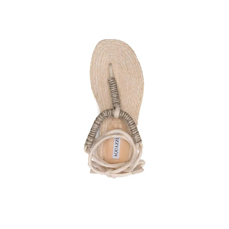 AQUAZZURA Sunkissed Crystal-embellishment Espadrilles-4