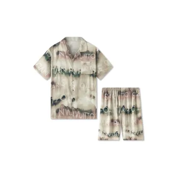 Good Fortune Pajama Set Men's Khaki