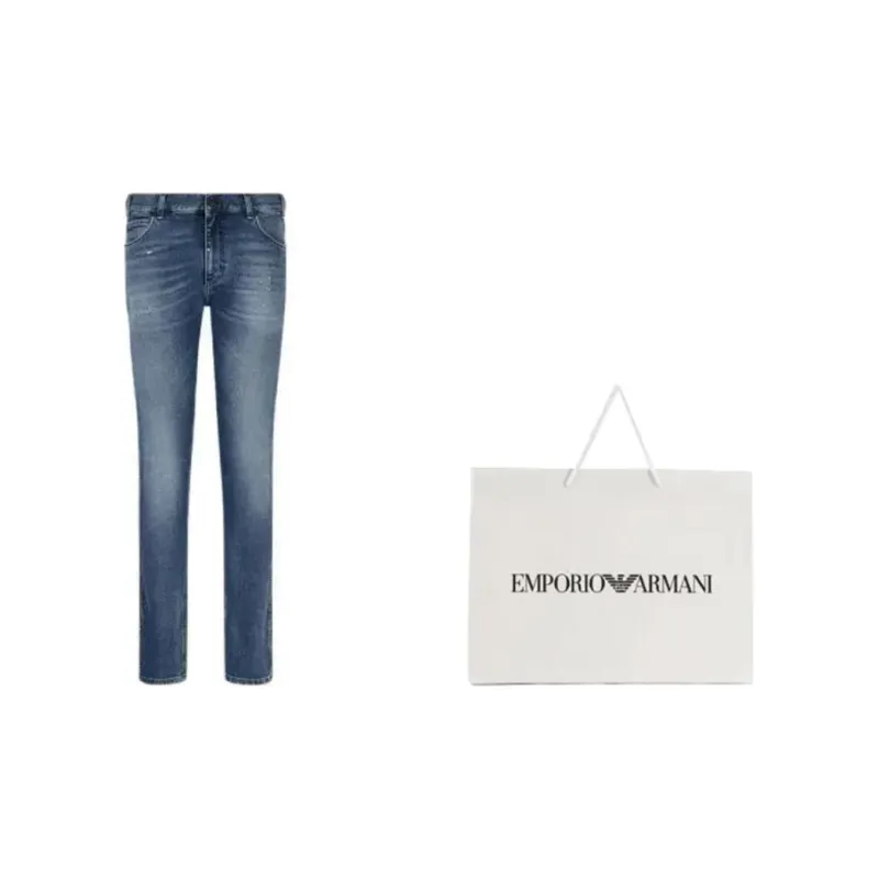 EMPORIO ARMANI FW22 Jeans Men's Blue-1