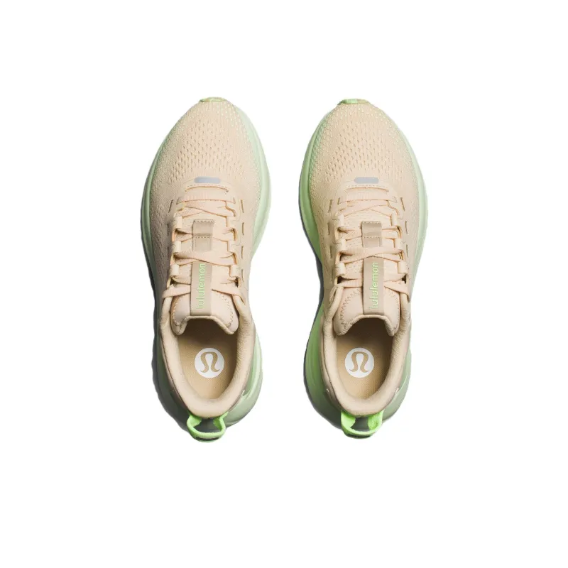 Lululemon Beyondfeel Trail Running Shoes Women's Low Top Light Linen/Light Avocado/Frozen Green-3