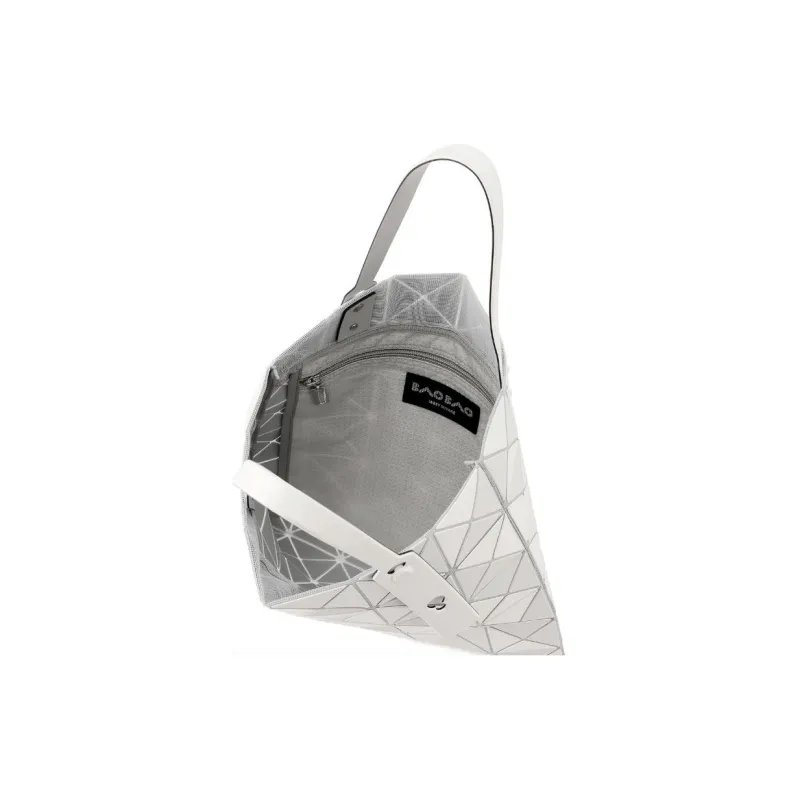 ISSEY MIYAKE Polyvinyl Chloride Resin One Shoulder Handbag Women's White-7