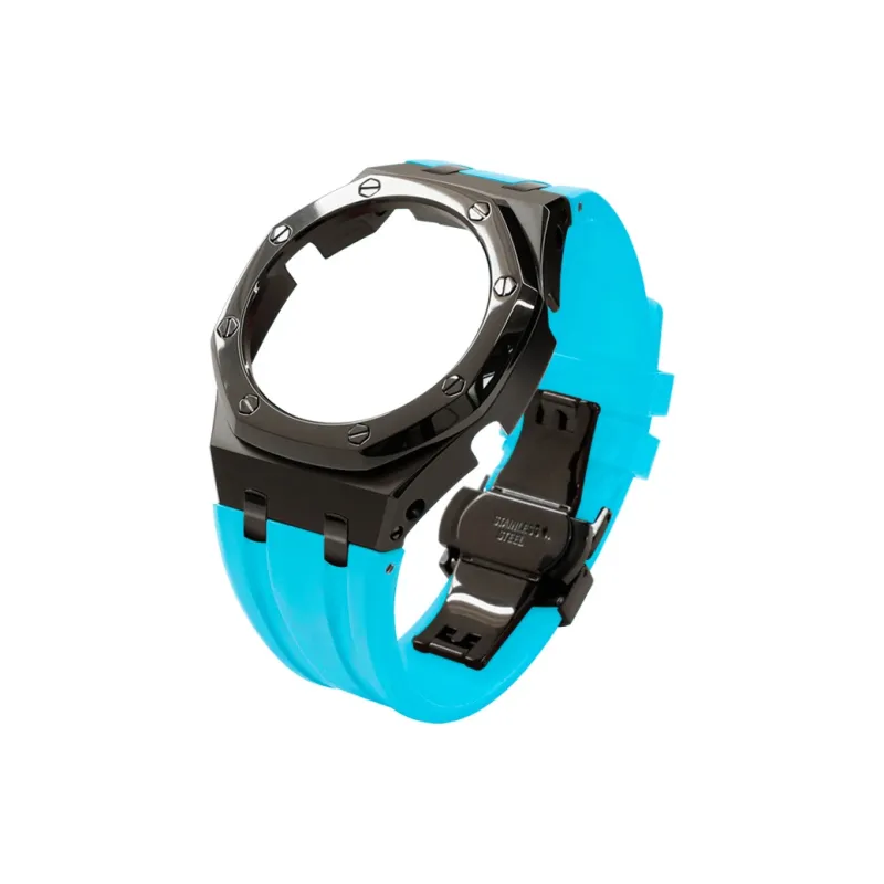 Keppot Compatible With Farmhouse Oak GA 2100 GA 2110 GA B2100 Modified Metal Strap Watch Case Unisex-24