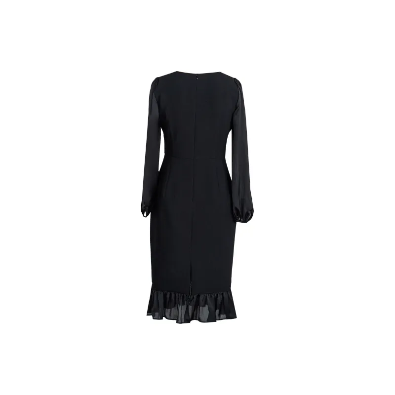 ROEYSHOUSE Long-Sleeved Dresses Women's Black-1