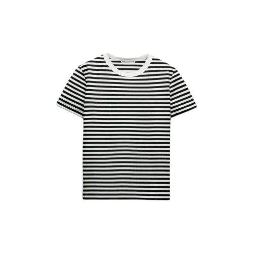 ZARA T-Shirts Women's Black/White