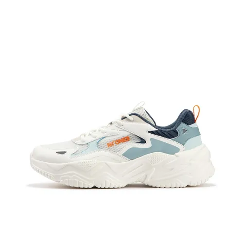 361° Ode Chunky Sneakers Men Low-Top Feather White/Mist Blue