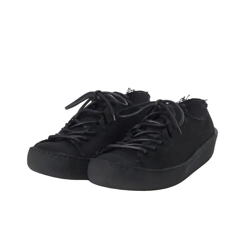 Yohji Yamamoto LOOKBOOK 4 Low-Top Canvas Shoes Men's Black-2