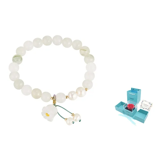 LILY&LOTTY Pearl Bracelets Women's Ghost Green-5