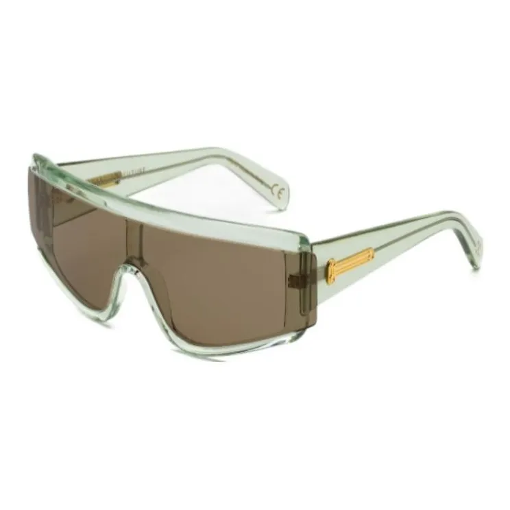 Retrosuperfuture Irregular Shape Sunglasses Unisex Green-0