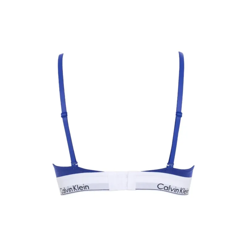 CK/Calvin Klein LGHT LINED TRIANGLE Bra Europe Version Women's Blue-1