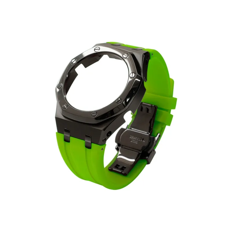 Keppot Compatible With Farmhouse Oak GA 2100 GA 2110 GA B2100 Modified Metal Strap Watch Case Unisex-20