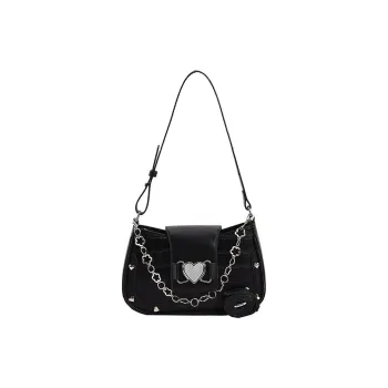Meow in the grass Shoulder Bags