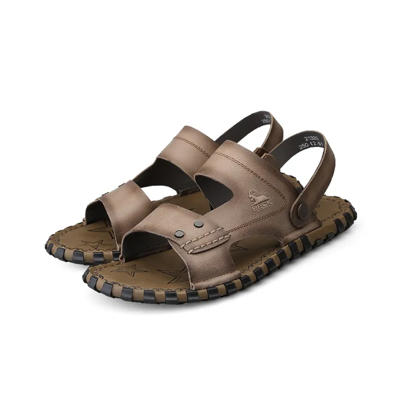 BECK Beach Sandals Men Black-3