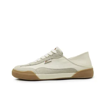 Warrior German Army Trainers Wear-resistant Lightweight Breathable And Non-slip. Low-Top Canvas Shoes Unisex Apricot