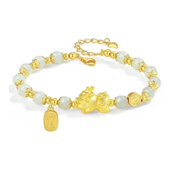 Phoenix Temple Jewelry Hetian Jade Bracelets Pale Greenish-White Jade Women's