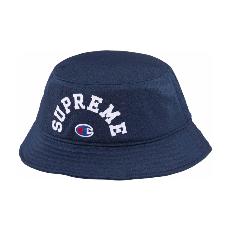 Supreme Twill Bucket Hats Unisex Blue-0