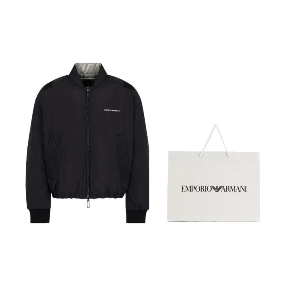 EMPORIO ARMANI Jacket Men Black 54 Without Original Bag and Box