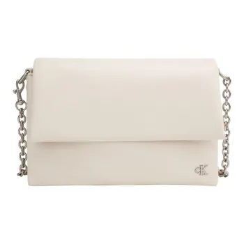 CALVIN KLEIN Synthetic Material Crossbody Bag Women's Egg Shell Yellow