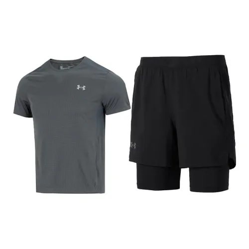 Under Armour Casual Sportswear Men Gray+Black