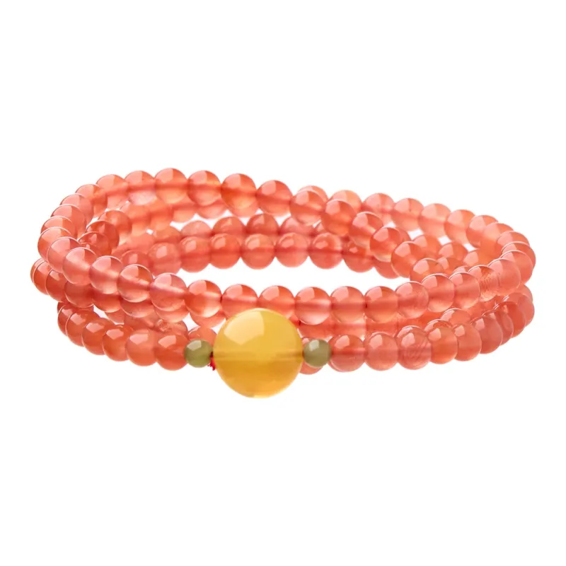 Linguanying Southern Red Agate Jade Necklaces Women's-0