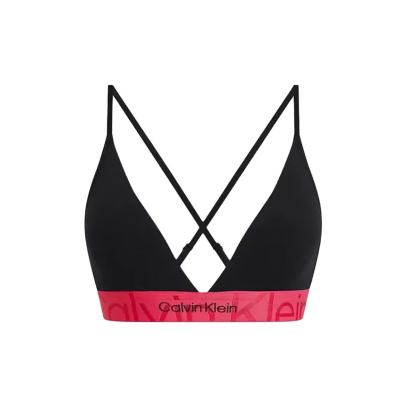 CK/Calvin Klein LGHT LINED TRIANGLE Bra Europe Version Women's Black-0