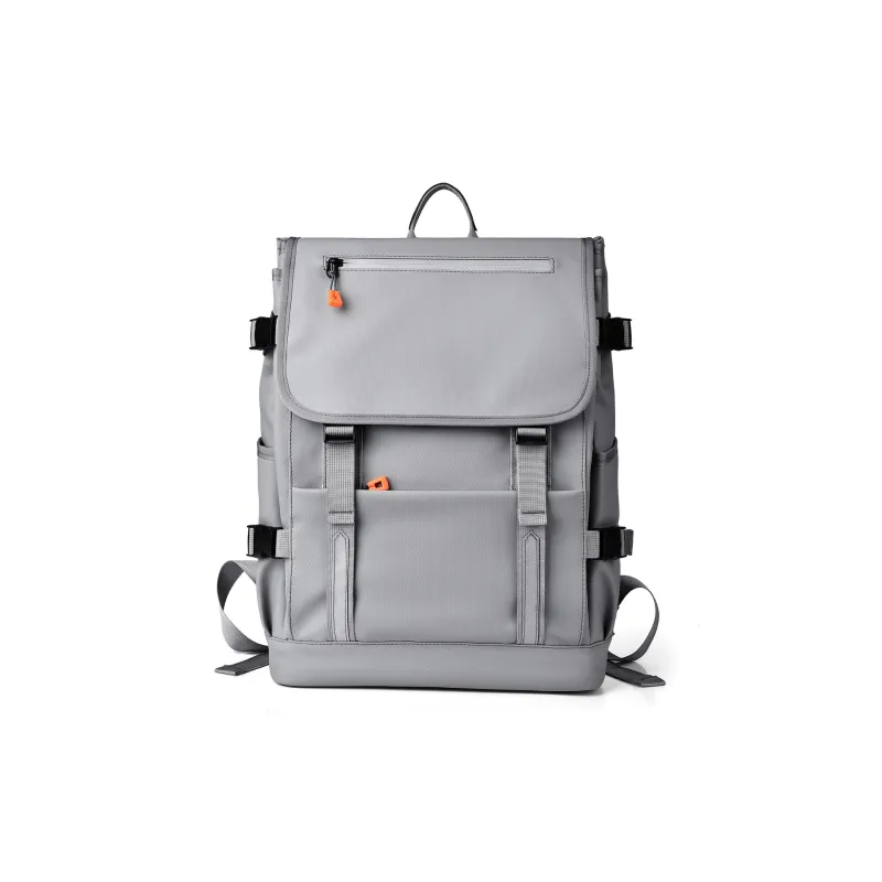 Venerable Brahma Durable Fabric Backpack Medium Size Men's Black/Gray/Blue-4