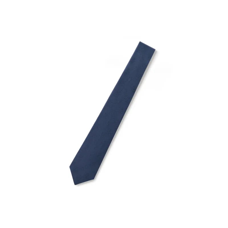 LOUIS VUITTON Mulberry Silk Ties Unisex Blue-1