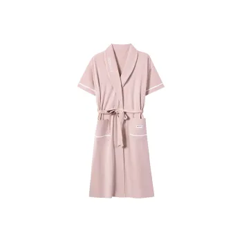ROUKEER Bath Robes Women's Pink
