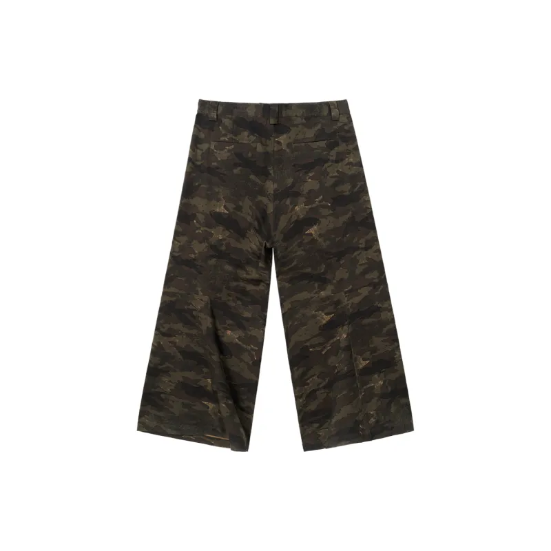 SIMPLE PROJECT Casual Pants Unisex Camouflage Coffee-1