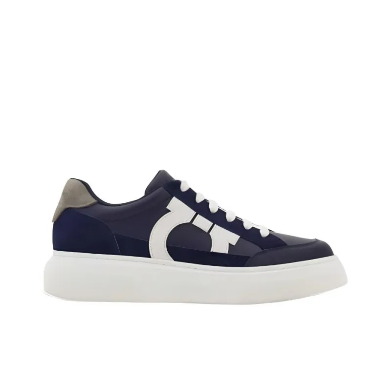 Ferragamo Gancini Leather Sneakers-1